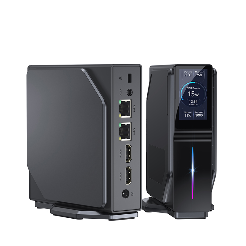S1 Mini PC Desktop Gaming Windows 11 Intel 12th Alder Lake N100 WiFi 5 Dual LAN Support M.2 SATA Dual Sreens mini Computer