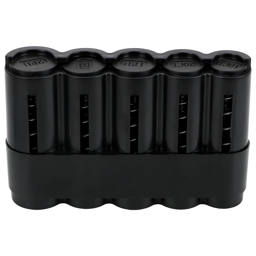 Neuer tragbarer Euro-Münzhalter mit 5 Fächern, versteckter, sicherer Münzsammler, Gürteltasche, Bargeld, Quittung, Taille, Geldbörse, Kellnerfahrer