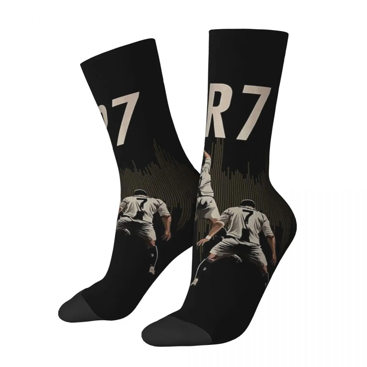 CR7 Cristiano Ronaldo Socks Harajuku Super Soft Stockings All Season Long Socks Accessories for Unisex Birthday Present