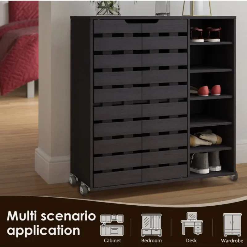 8/1PCS Mini Side Mount Caster Wheels Silent Rubber Furniture Casters Directional Cartwheels For Trolley Drawer Kitchen Cabinets