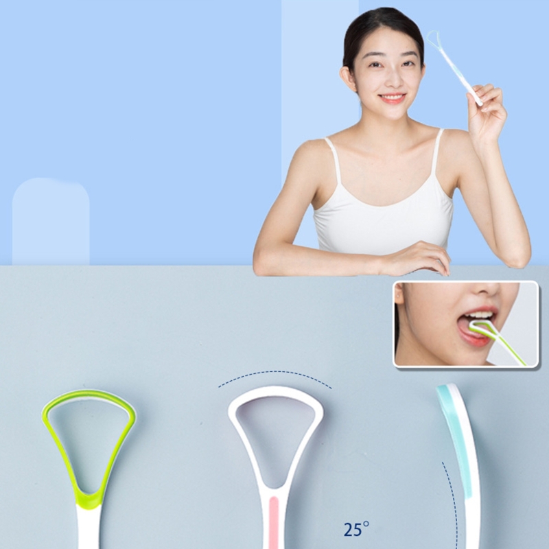 Dụng cụ cạo lưỡi cho trẻ người lớn, Bàn chải lưỡi cho hơi thở thơm mát Nha khoa Loại bỏ hôi miệng trong vài giây Dụng cụ chăm