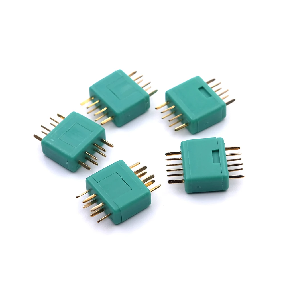 Amass MPX6 MPX 6 pines macho hembra conector chapado en oro 30A enchufe para RC planeador avión Drone juguetes DIY piezas de herramientas