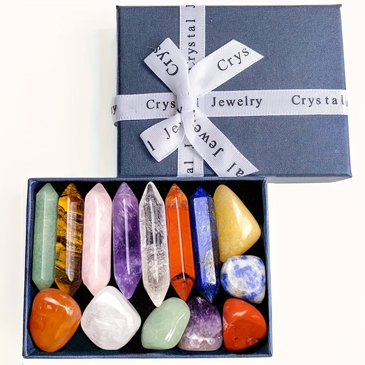 14 pezzi 7 punti Chakra, Set di pilastri in cristallo, energia Yoga, regalo per la decorazione della casa