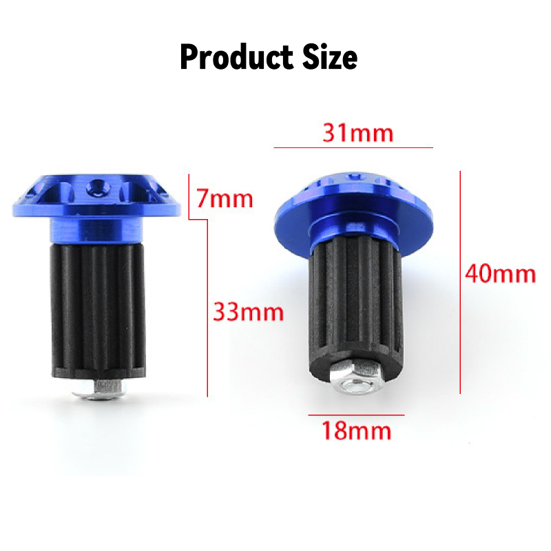 2pcs 오토바이 핸들 바 끝 플러그 그립 핸들 바 플러그 캡 슬라이더 모터 자전거 혼다 야마하 KTM 먼지 자전거 액세서리