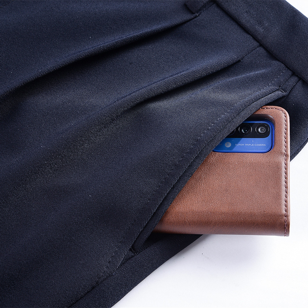 สูงเอวผ้าขนสัตว์แคชเมียร์กางเกงคู่ฤดูหนาวฤดูใบไม้ร่วงชุดกางเกงสําหรับชายธุรกิจอย่างเป็นทางการขนาด 29-50 52 54 56