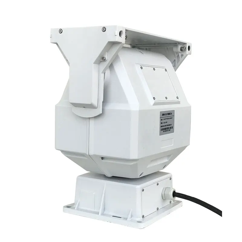 30~80Kg pan tilt motorized head, worm gear transmission structure supports blocking torsional vibration reverse self-locking