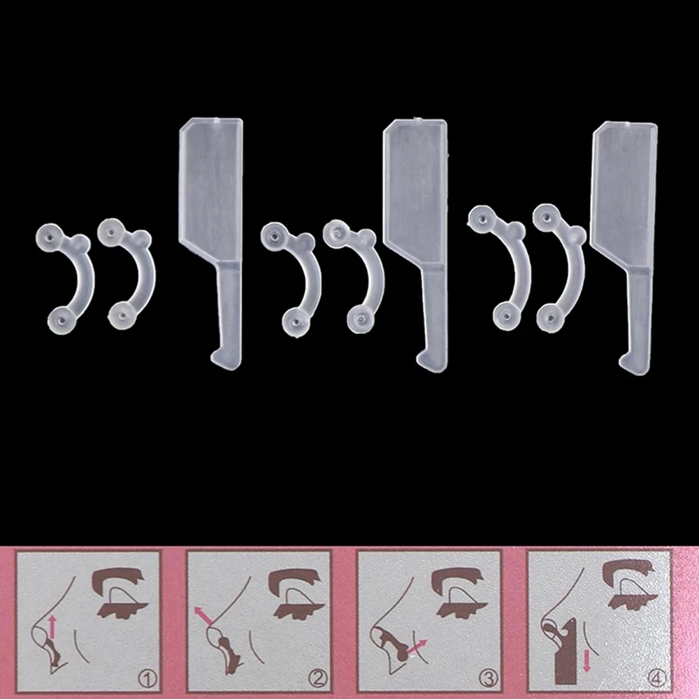 9 Chiếc Làm Đẹp Kẹp Mũi Corrector Dụng Cụ Massage Mũi Lên Nâng Định Hình Kẹp Bấm Uốn Cầu Duỗi Không Đau 3 kích Thước