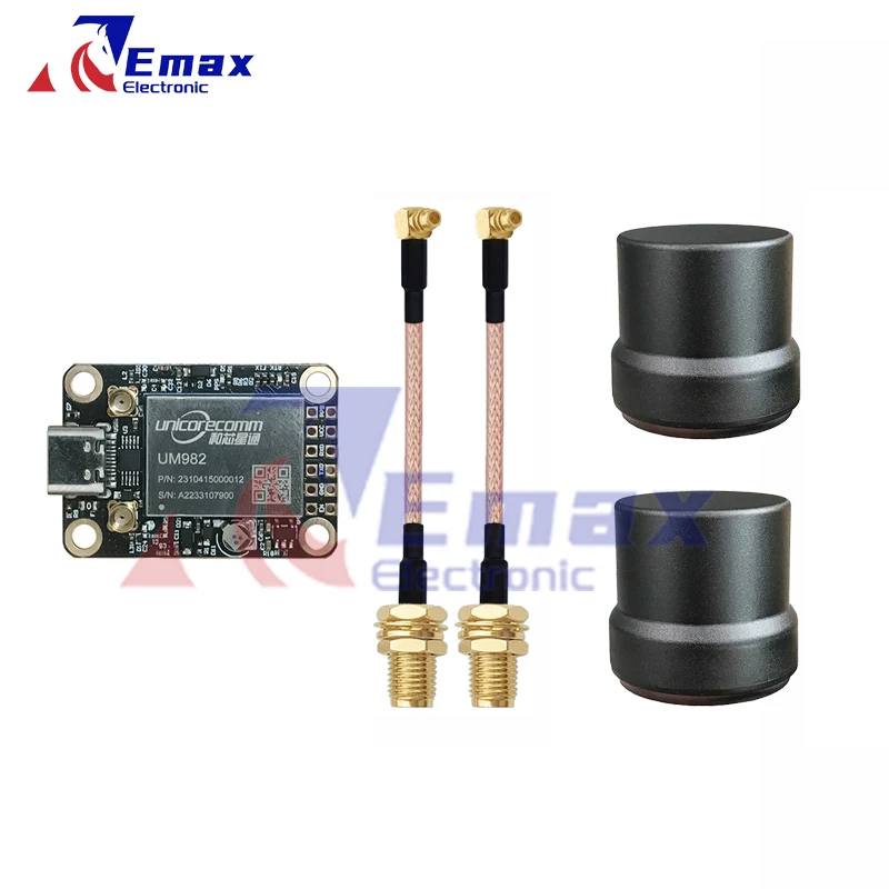 Unicoremm-receptor de alta precisión con placa USB para Rover y Robots, EM-982D1, UM982, tipo C, RTK, GNSS, envío gratis