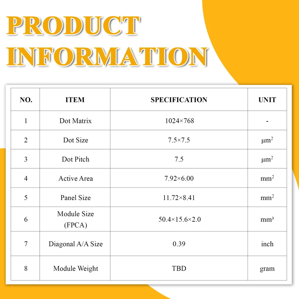 0.39 Inch OLED Display Viewfinder for FPV Drone Aerial Photography 1024*768 Micro AV HDMI Thermal Imaging Night Vision Device