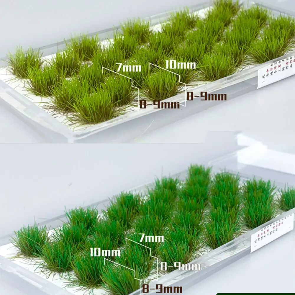 Mutlicolor-Simulación de hierba modelo de nido, Escena de arena, Material de bricolaje, hierba realista, Tuft, arbustos de hierba en miniatura, paisaje de racimo de plantas