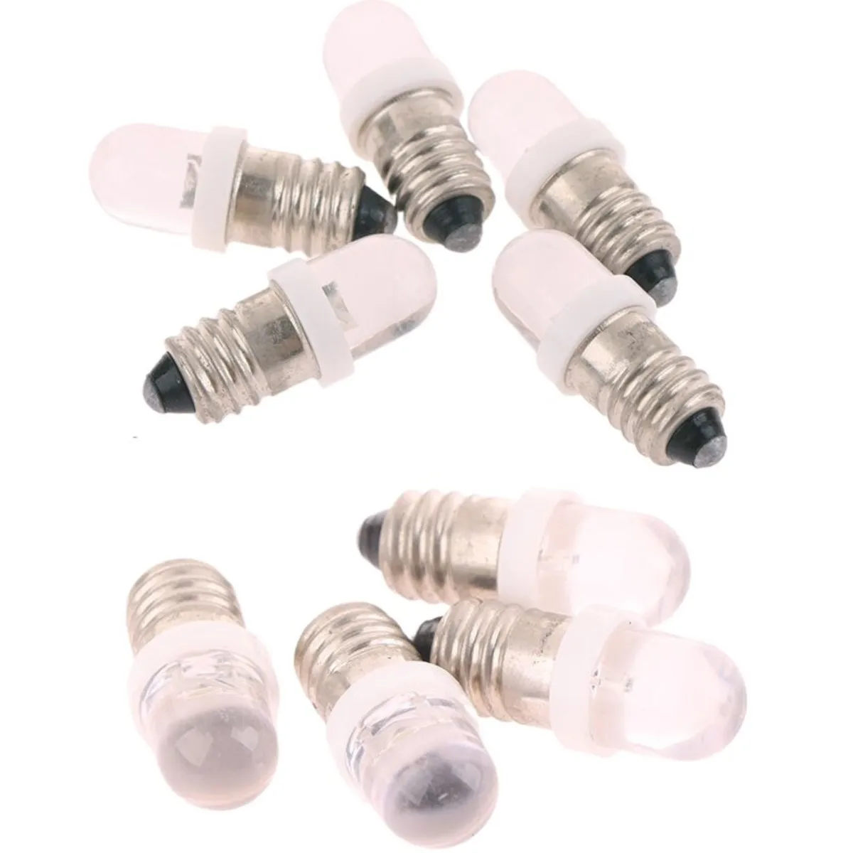 5PCS E10 Led Bulb E10 DC 3V 6V 12V 24V Instrument Bulb E10 Indicator Bulb Old Fashioned Flashlight Torch DIY Work Mini Light New