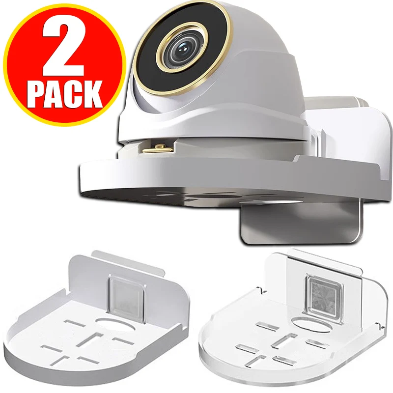 2/1 упаковка, камера видеонаблюдения без перфорации, настенная подставка, фиксатор без дрели, бесследный клейкий держатель для камеры, домашний офис