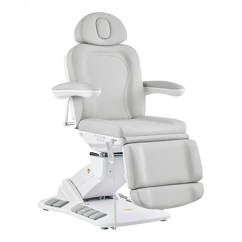 Cama de masaje de lujo de 4 motores con Control de pies, cama de masaje de belleza con logotipo personalizado, tatuajes faciales, Solon, tienda de masaje