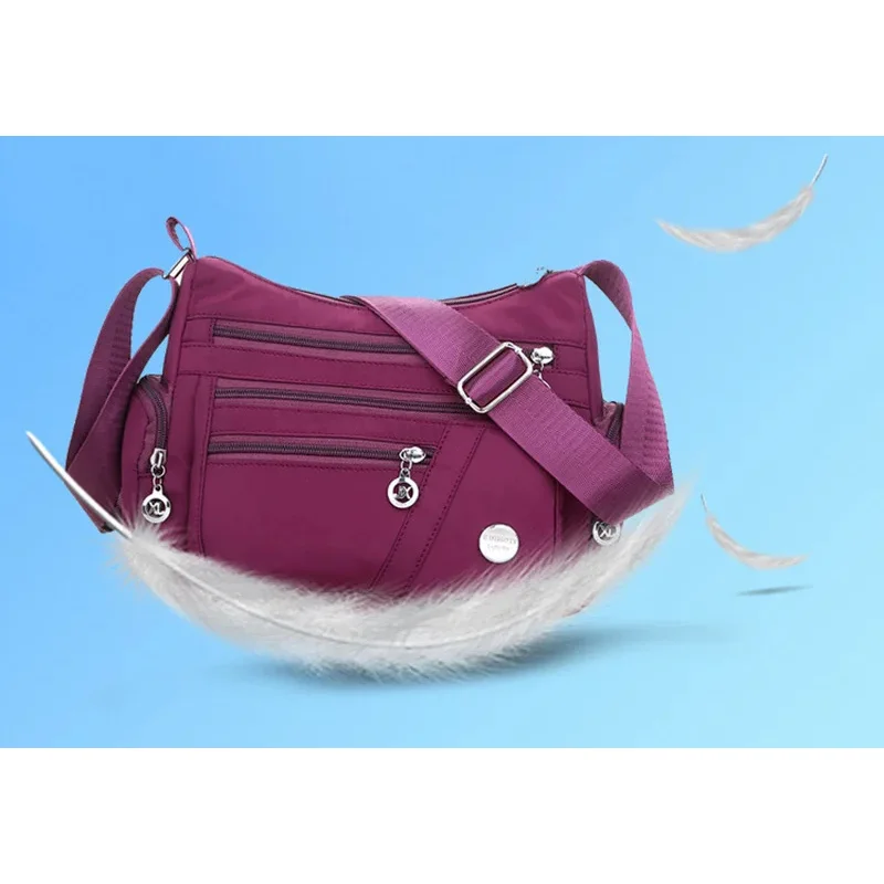Borsa a tracolla casual da donna di grande capacità, borsa a tracolla impermeabile multifunzionale, borsa per la spesa