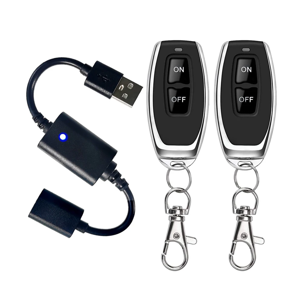 DC 5V USB Wireless RF Fernbedienung Schalter Treiber Power ON OFF Für LED Licht Streifen Leselampe Licht fan