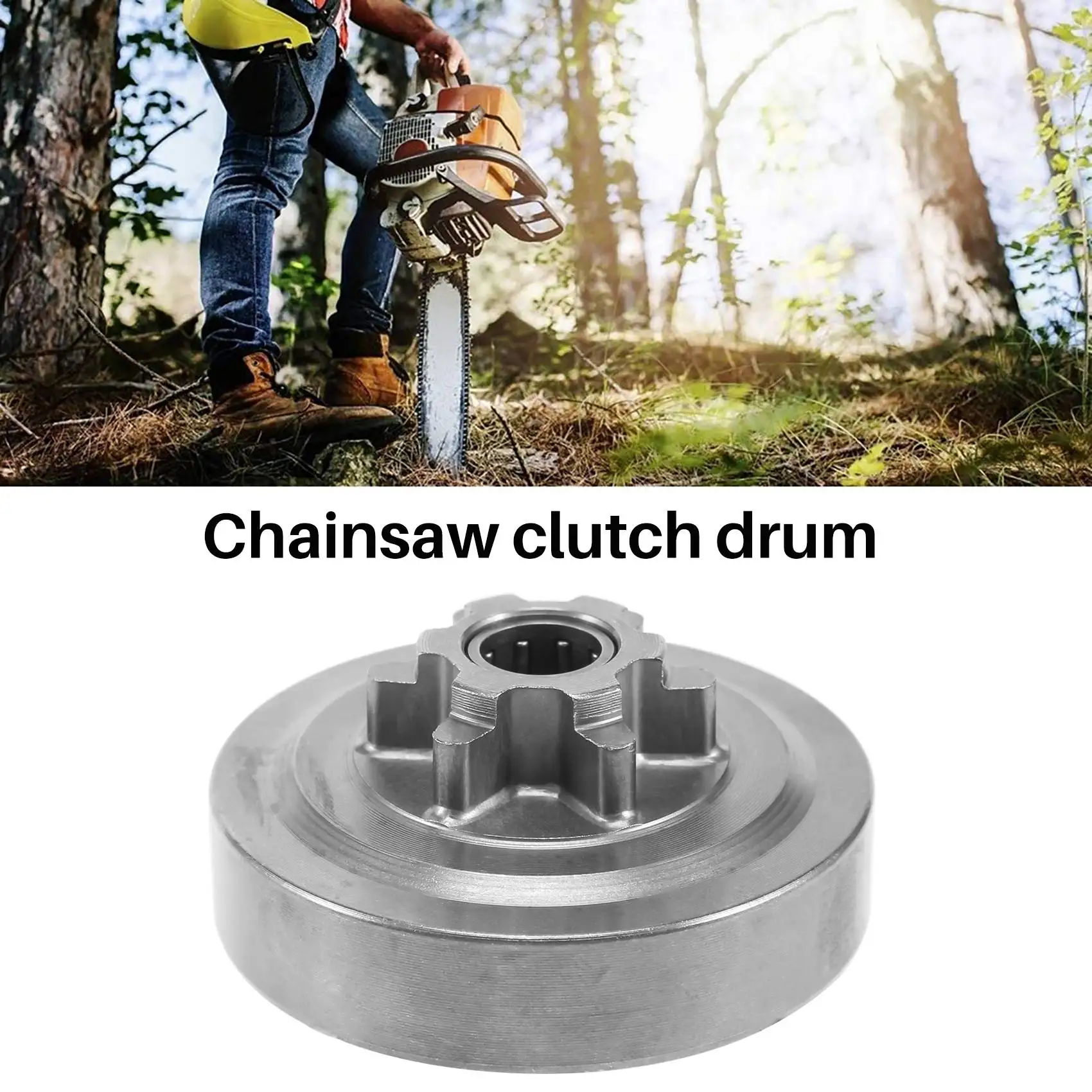 Embrayage, tambour d'embrayage et roulement à aiguilles adaptés à la tronçonneuse chinoise 2500 25CC ZJY