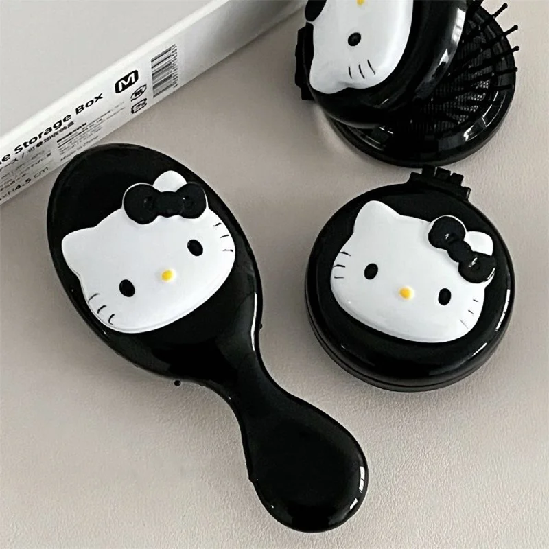 Kawaii Hallo Kitty Air Kissen Kamm Anime Sanrio Cartoon Kitty Katze Puppe Mädchen Herz Nette Tragbare Kamm Geschenk Für Mädchen Styling Werkzeug