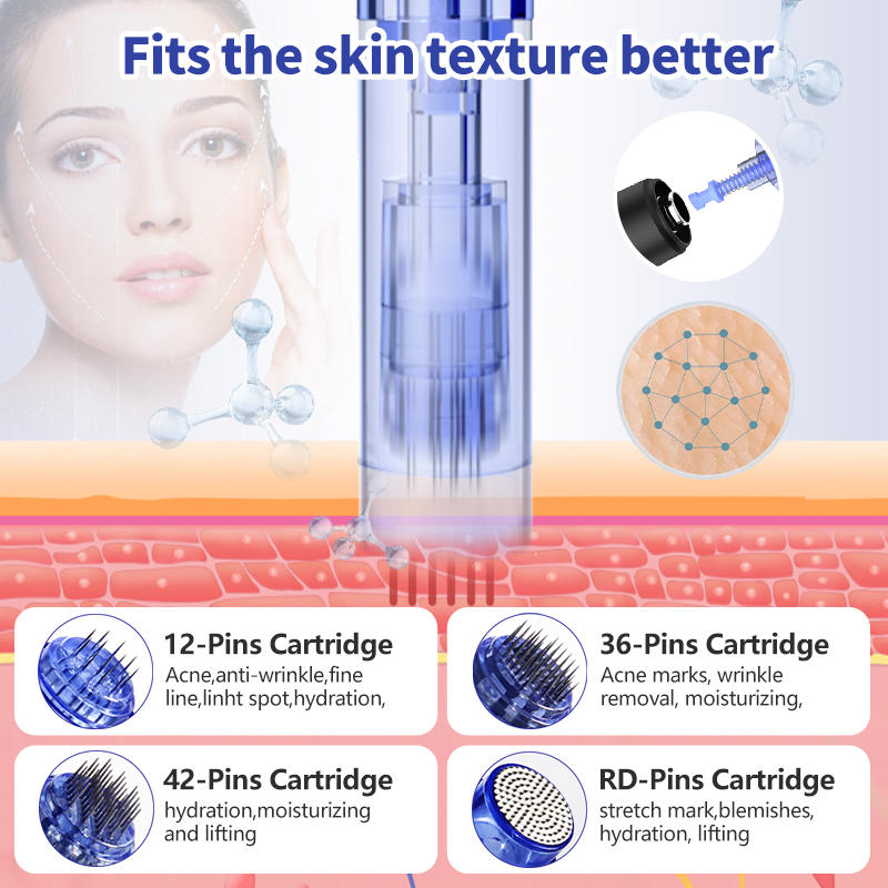 Authentisches Dr. Pen Ultima A1 Auto Micro Skin Pen Derma System mit 12-poligen Patronen, Hautpflege-Reparatur-Werkzeugsatz