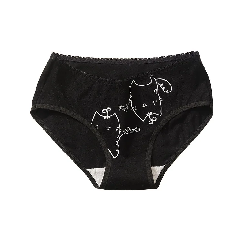 Algodão dos desenhos animados calcinha bonito para as mulheres, underwear curto das meninas, cuecas macias femininas, lingerie sexy, M-XL, senhoras, 5pcs por conjunto