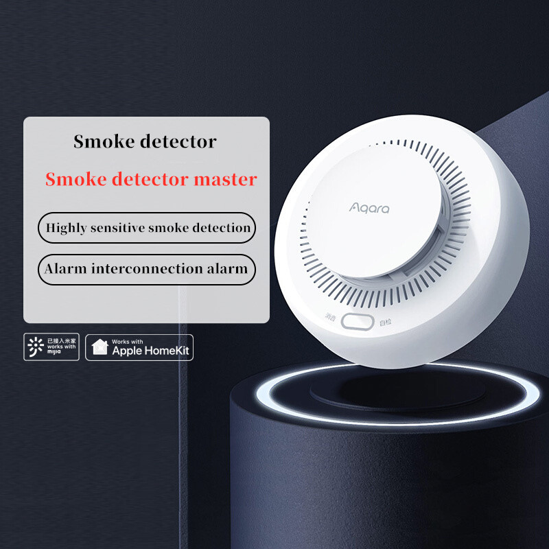 Aqara Smart Smoke Detector ZigBee Smart Fire Alarm Monitor Sound Alert Home Security APP Remote Control For Mi home Homekit