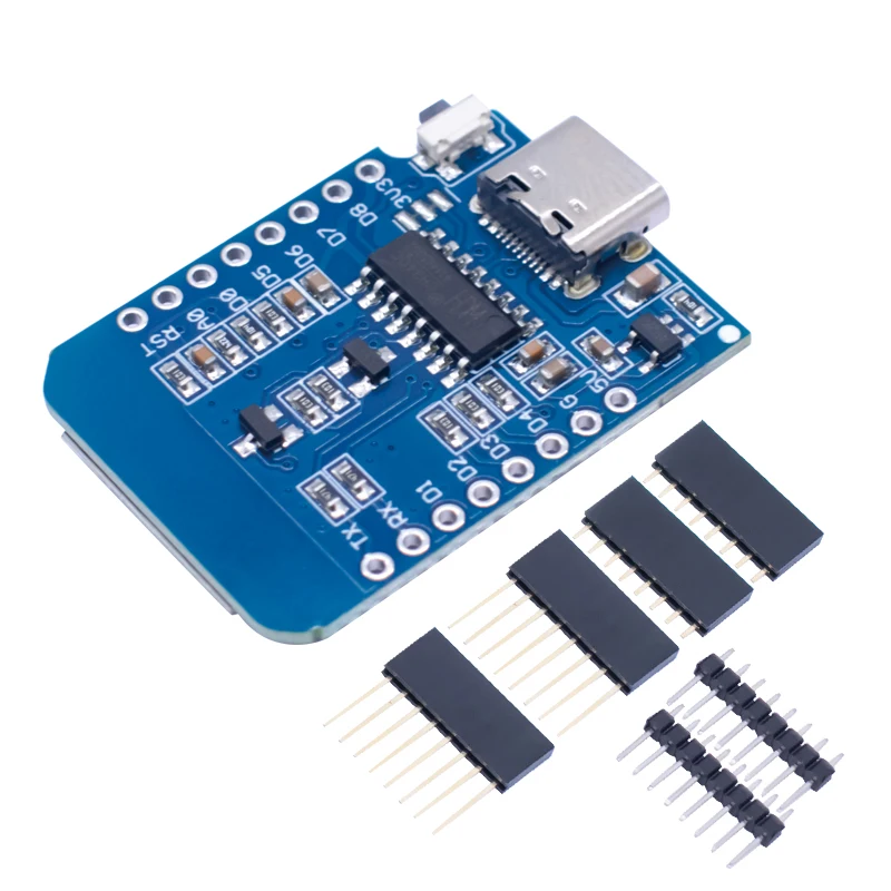 WAVGAT D1 Mini TYPE-C USB ESP8266 ESP-12F CH340G V2 WIFI Development Board D1 Mini NodeMCU Lua IOT Board 3.3V With Pins