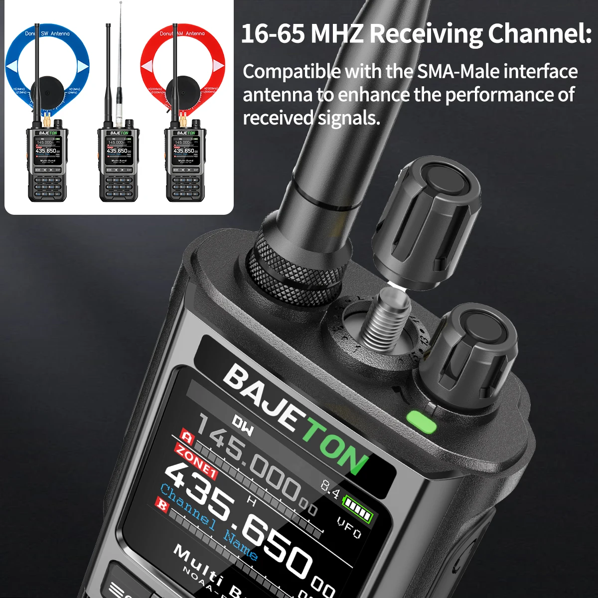 BAJETON BJ-8300 Walkie Talkie 10 W Tri Power SW MW LW AM SSB CB Empfangen Drahtlose Bluetooth Telefon Programmierung NOAA Zwei Weg Radio