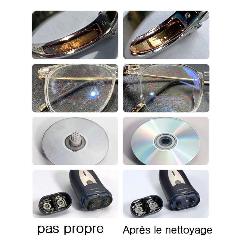 Nettoyeur Ultra sonique 30/50W, bain sonicateur 40Khz, Degas pour montres, lentilles de Contact, lunettes, prothèse dentaire, rasoir de maquillage électrique