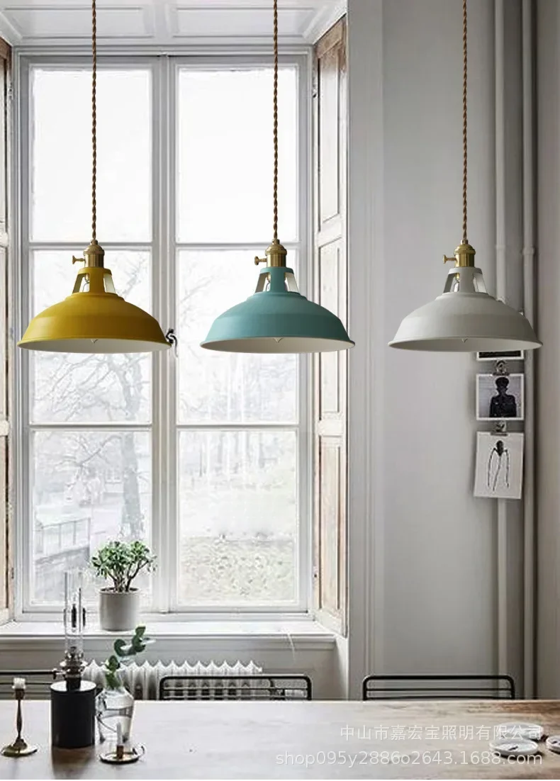 ข้างเตียงโคมระย้าขนาดเล็กโมเดิร์น Minimalist Nordic บุคลิกภาพความคิดสร้างสรรค์ร้านอาหารห้องนอน Macaron ทางเดินระเบียงบาร์โคมระย้า