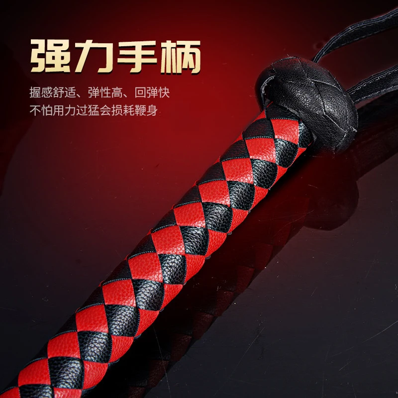 Chicote de couro equestre, ferramenta de treinamento equestre 186cm