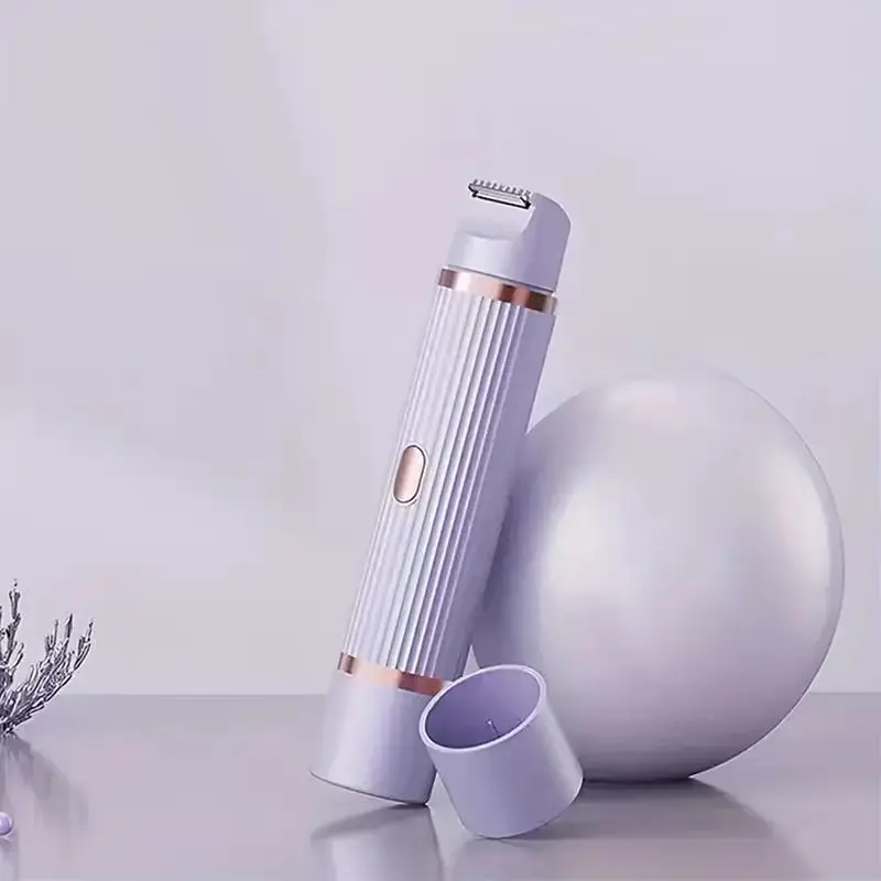 女性のための2-in-1電気シェーバー,ポータブル,ウェットおよびドライ脱毛器,眉毛,顔,脚,脇の下に適しています