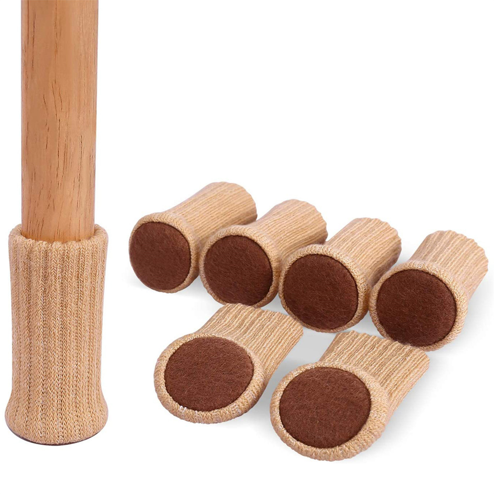 Носки для ножек стула 24 шт., эластичные Чехлы для ножек стула, Нескользящие, толстые мебельные накладки, комплект