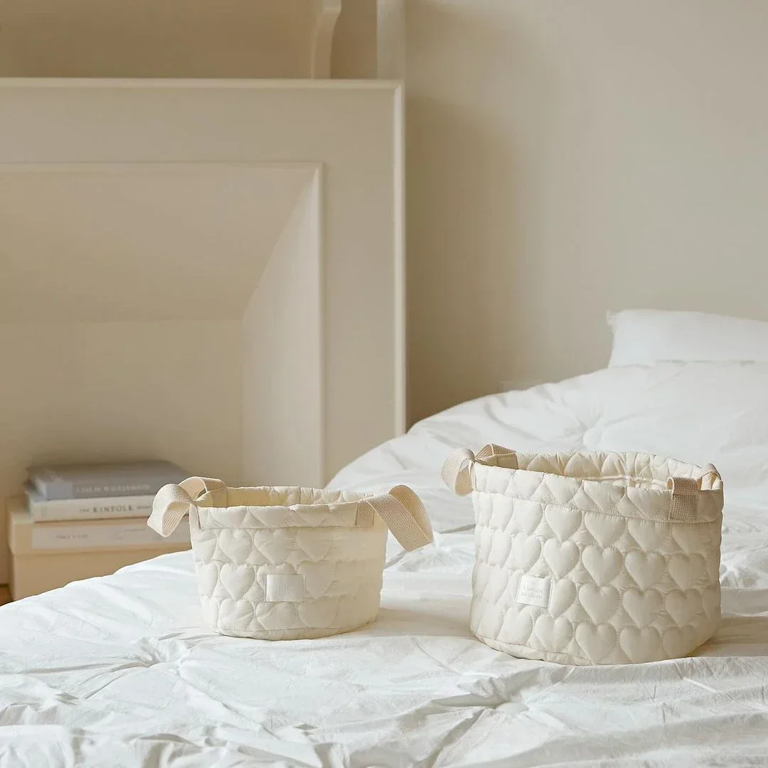 Saco de fraldas de bebê de algodão roupas brinquedos cesta de armazenamento itens do bebê organizador cama berço fralda caddy saco de armazenamento de fraldas