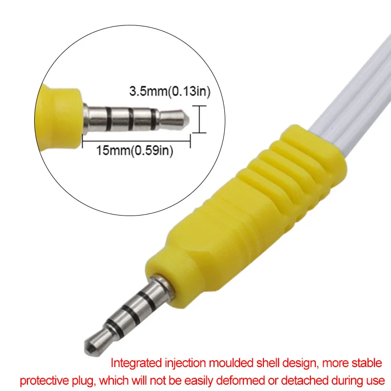 3.5MM Jack 3 Cáp RCA Video Thành Phần AV Cáp Cho TCL Tivi Đỏ Trắng Và Nữ Màu Vàng