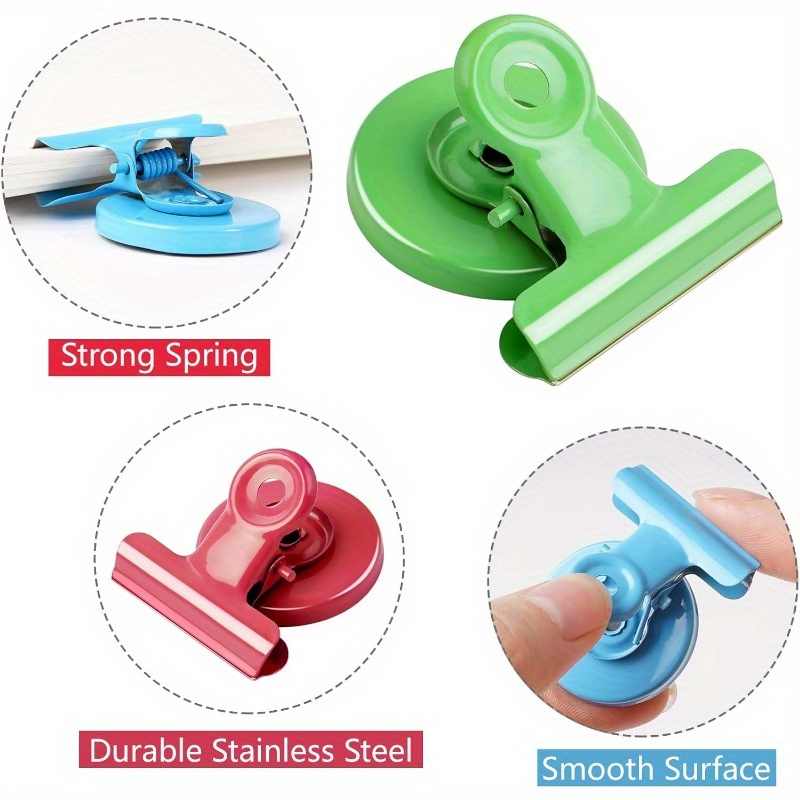 6er-Pack bunte magnetische Clips für Whiteboard, Kühlschrankmagnete, Kühlschrankmagnete für Kühlschrank, Kühlschrankmagnet