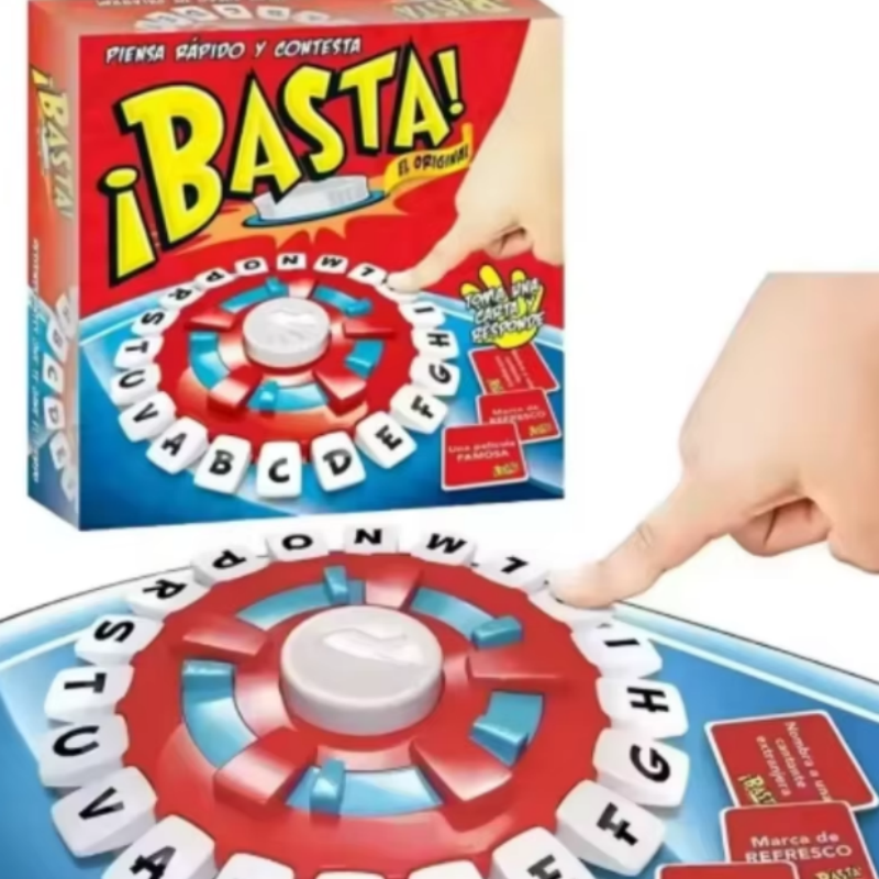 Nuovo gioco Basta Spagnolo Tapple Word - Versione Tapple Games inglesi Gioco da tavolo con stampa di lettere a pensiero rapido-
