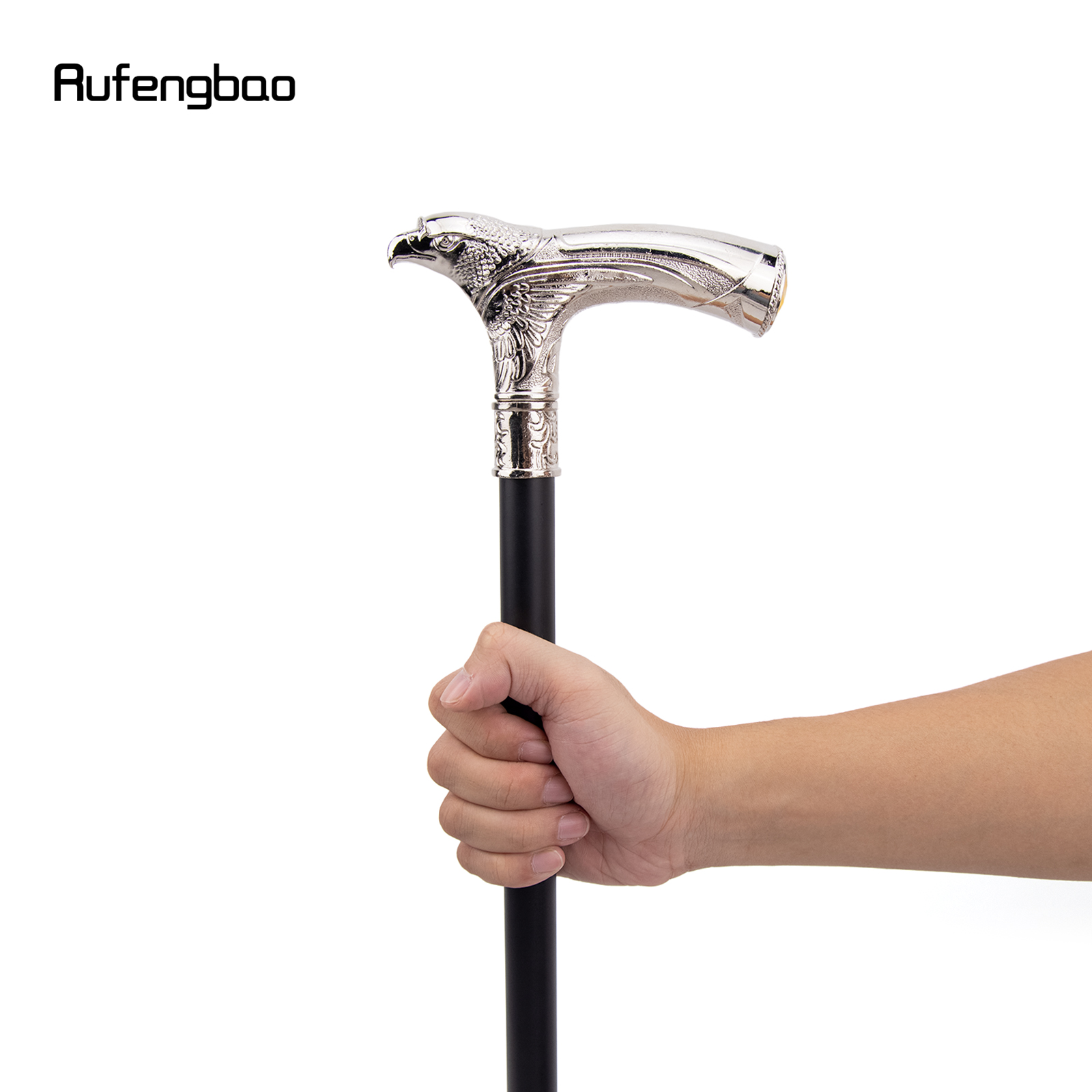 Cabeça de águia branca com strass moda bengala decorativa vara cospaly vintage elegante bengala crosier 93cm