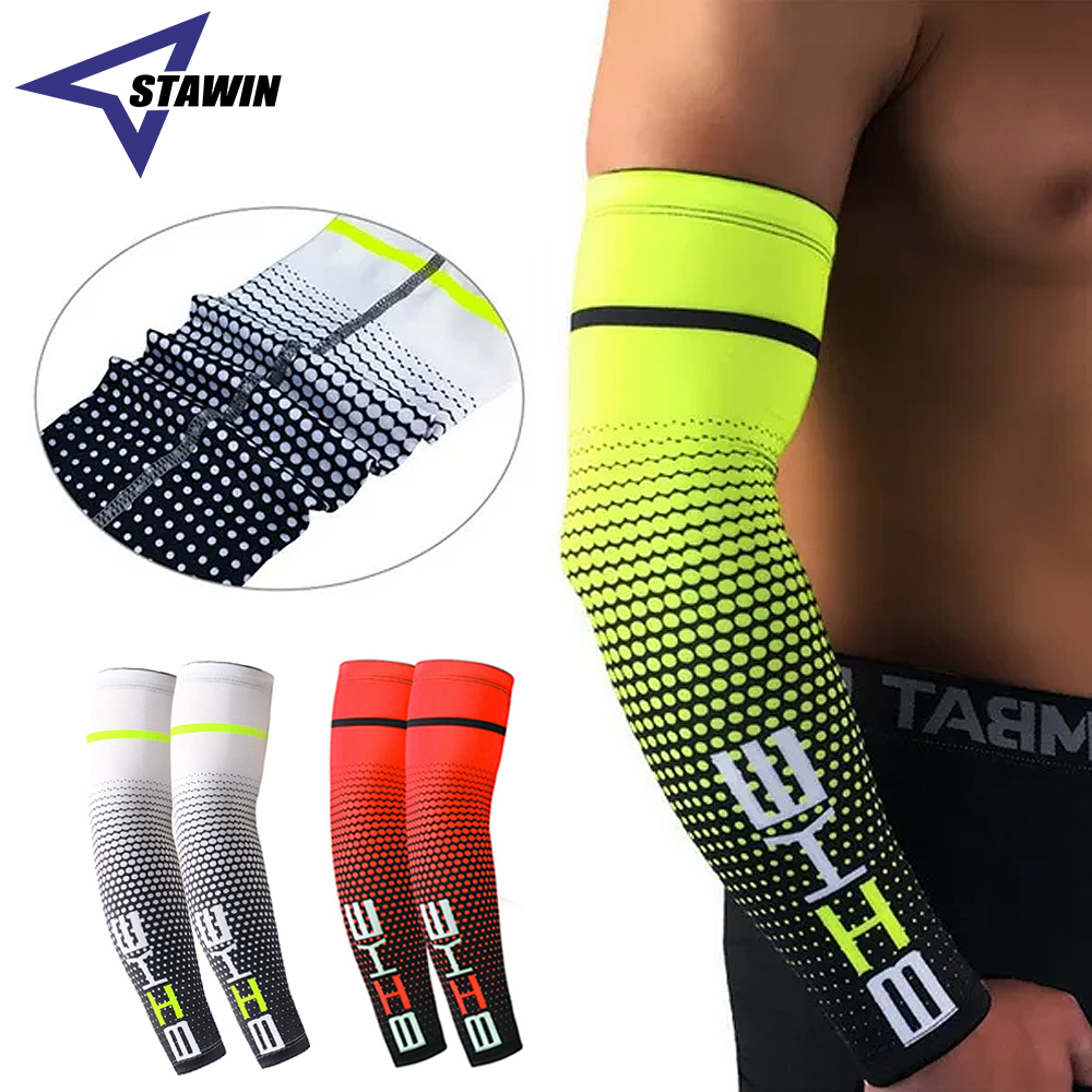 1 Cặp Kính Đi Xe Đạp Chạy Thể Thao Nữ Tay Cánh Tay Làm Mát Tay Áo Chống Nắng UV Bao Da Đeo Bảo Vệ Thun Cánh Tay Tay Mới