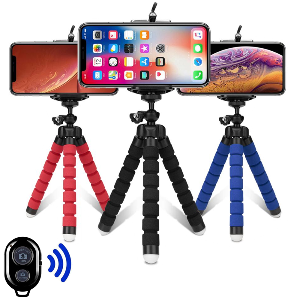 Chân Máy Tripod Cho Điện Thoại Di Động Máy Ảnh Giá Đỡ Kẹp Điện Thoại Thông Minh Monopod Tripe Đứng Bạch Tuộc Mini Tripod Stativ Cho Điện Thoại