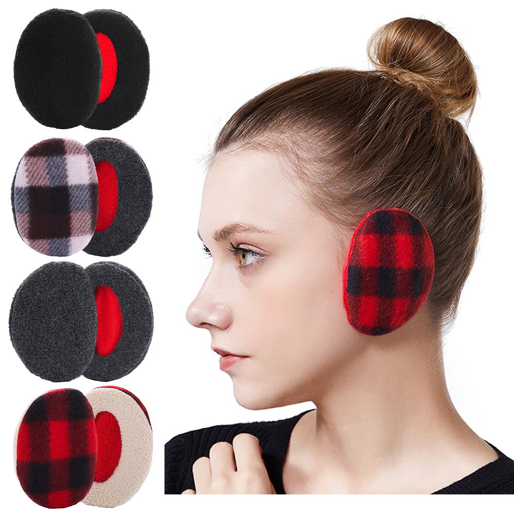 Cache-oreilles sans bande pour hommes, femmes et enfants, cache-oreilles, cache-oreilles, optique douce, protection coupe-vent, sourire, hiver, 1 paire