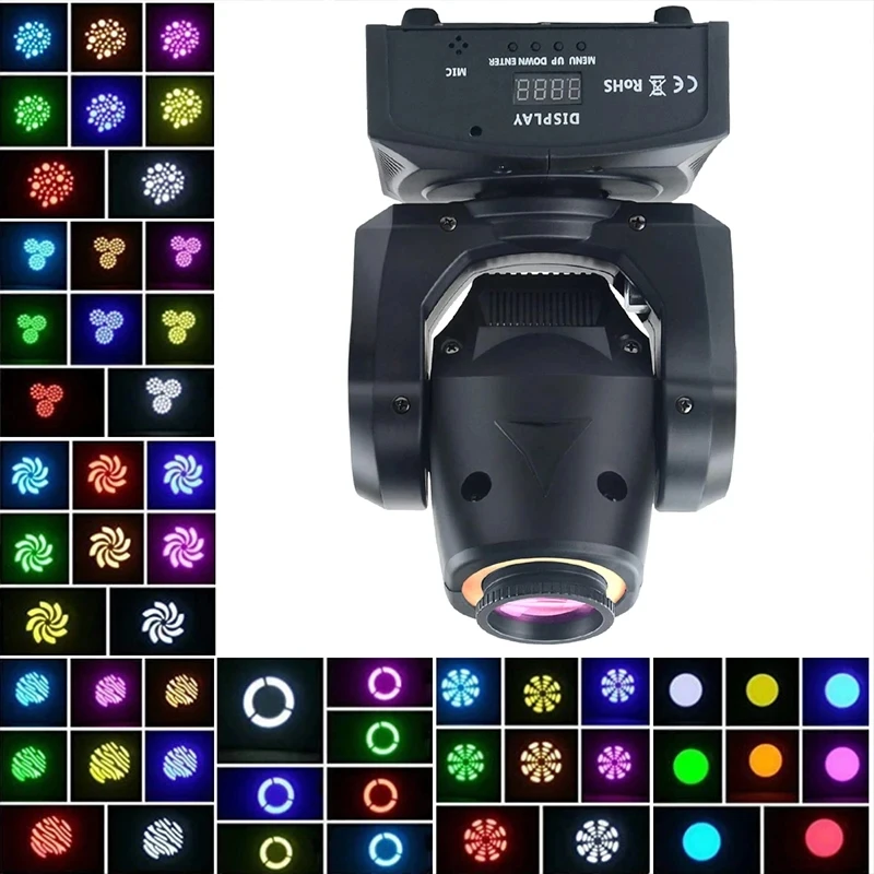 2024 Moving Head Beam Stage Party Bar Lamps 60W/80W Rotating Lamp Dj Disco Audience Led Spot Lights a Wariety of Pattern Light