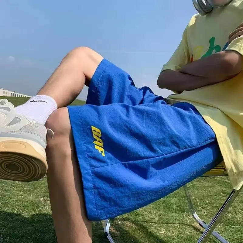 2024 japanische Y2k männer Shorts Vintage Strand Hosen Sommer Neue Lose Quick-Dry Baumwolle Sport Gym Cargo-Shorts hip Hop Streetwear