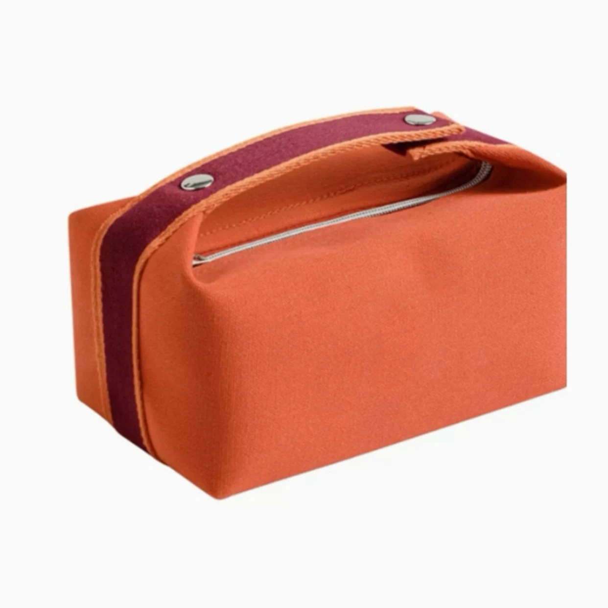 กระเป๋าเครื่องสําอาง INS สไตล์ High-Looking Satchel Hand-Held High-End ยอดนิยมความจุขนาดใหญ่แฟชั่นผ้ากระเป๋าเครื่องสําอาง