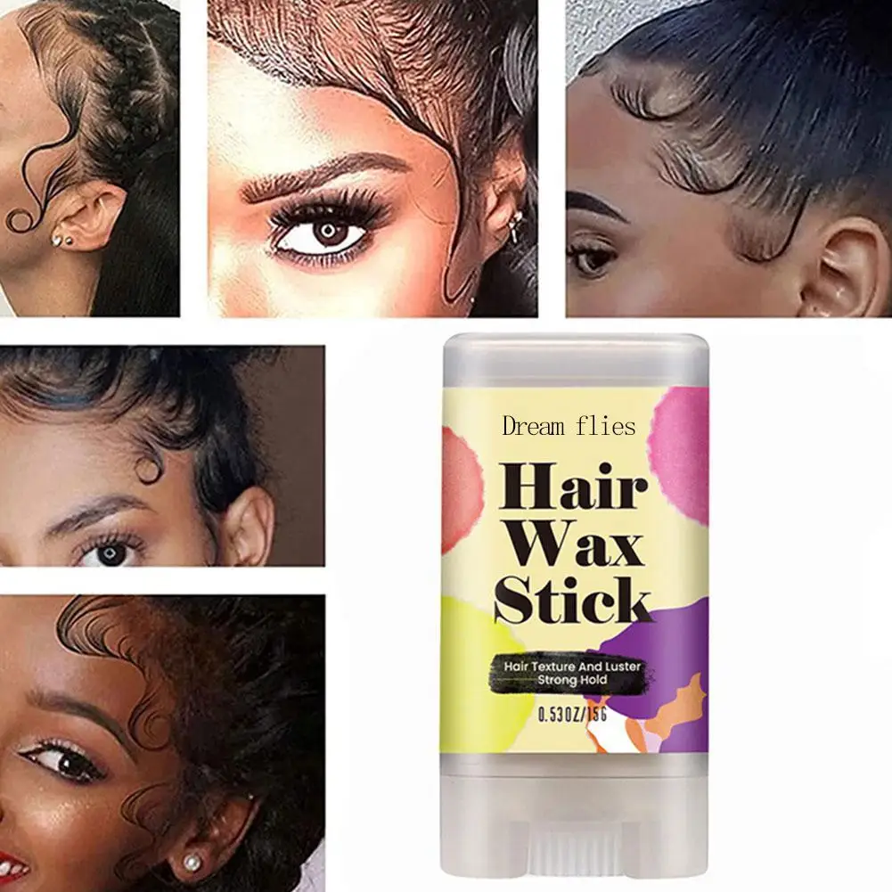 Haarwachsstift zum Verlegen von Fliegen immer Haare Pomade-Stick Langlebiger Haar-Styling-Wachsstift Einfach zu verwendendes Haar-Styling-Produkt