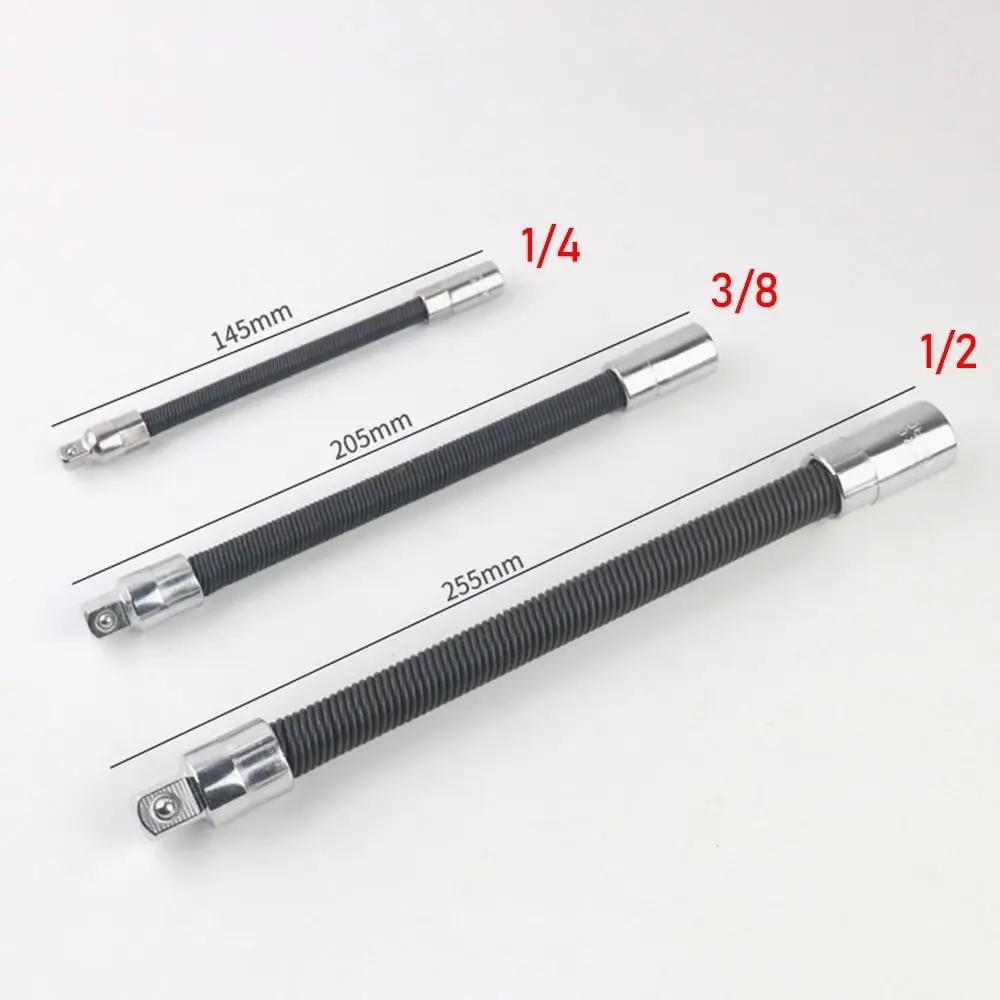 Conversion Head Drive Socket Extension Bar Ratchet Wrench High Torque Post Extension Rod Flexible Shaft 1/4 3/8 1/2