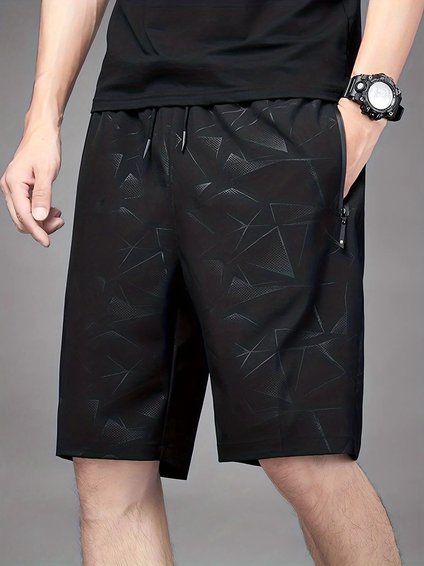 Men's Quick-Drying Sports Shorts,Summer With Pockets Breathable For Running, Fitness, Training7025