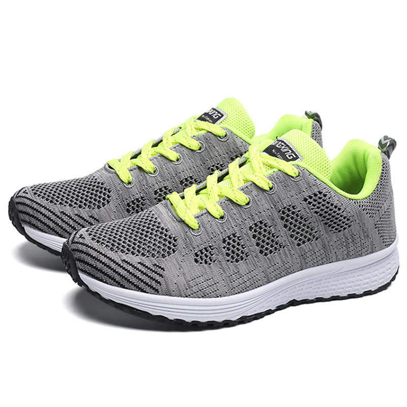 Zapatos planos de mujer, zapatos ligeros a la moda, zapatos de enfermera con cordones, zapatillas de deporte con punta redonda, zapatos para caminar para mujer de talla grande