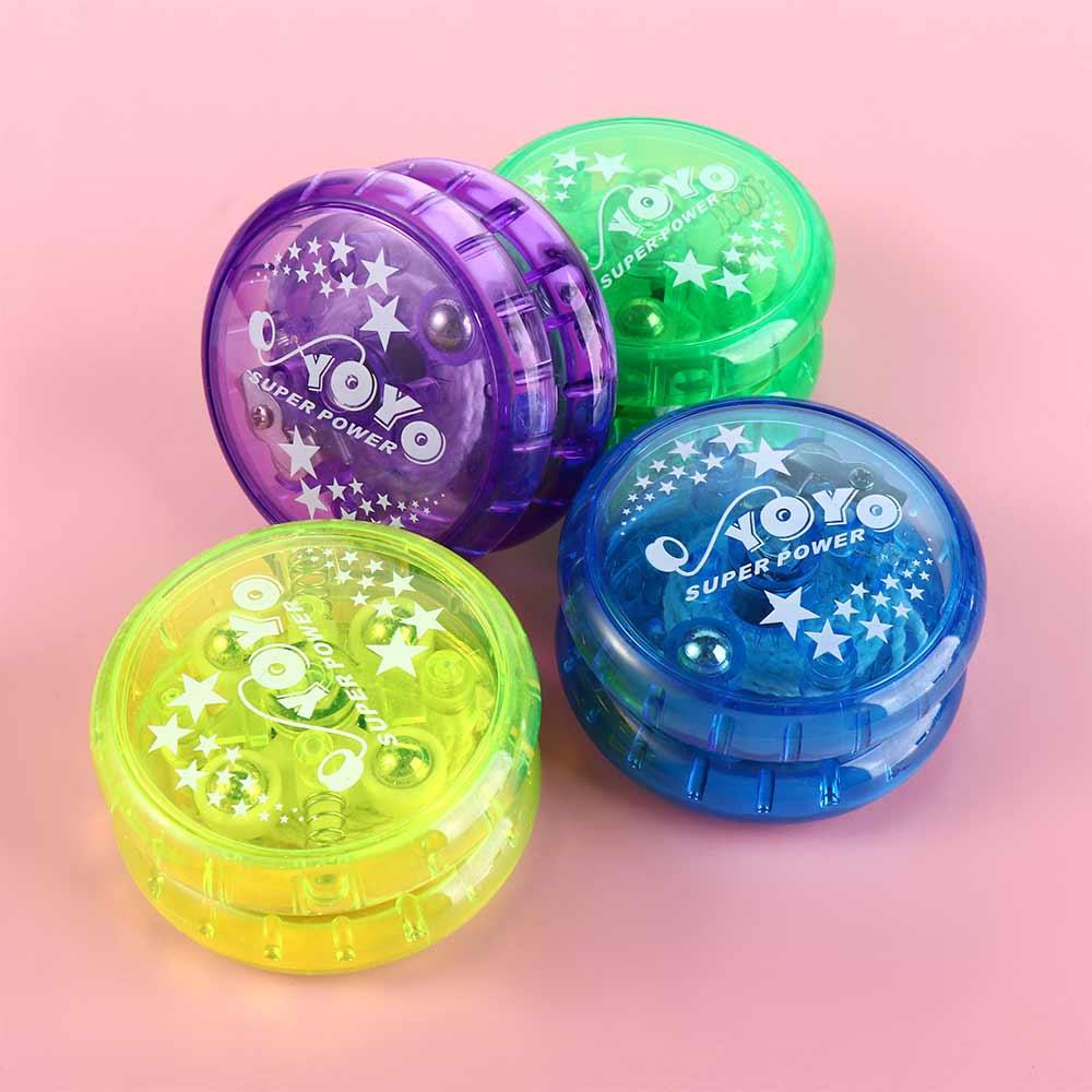子供のための明るいヨーヨーのボール,LEDライト,点滅,高速,プロのyoyo,クラシックなおもちゃ,ギフト