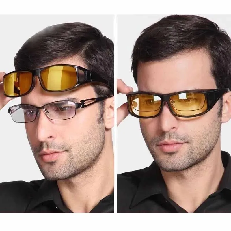Gafas de visión nocturna para coche, gafas Unisex, gafas de sol antideslumbrantes, gafas de protección UV, gafas de conducción de motocicleta con luz mejorada