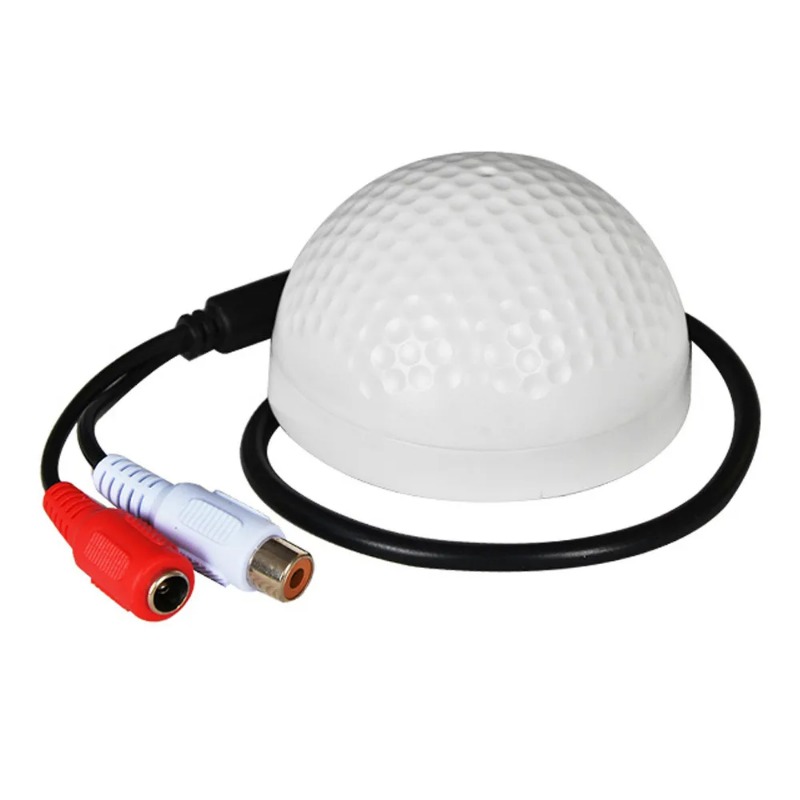 Mini micrófono CCTV, vigilancia de seguridad, Monitor de Audio, micrófono, recogida de sonido para cámara IP AHD DVR, preamplificador incorporado, voz con cable