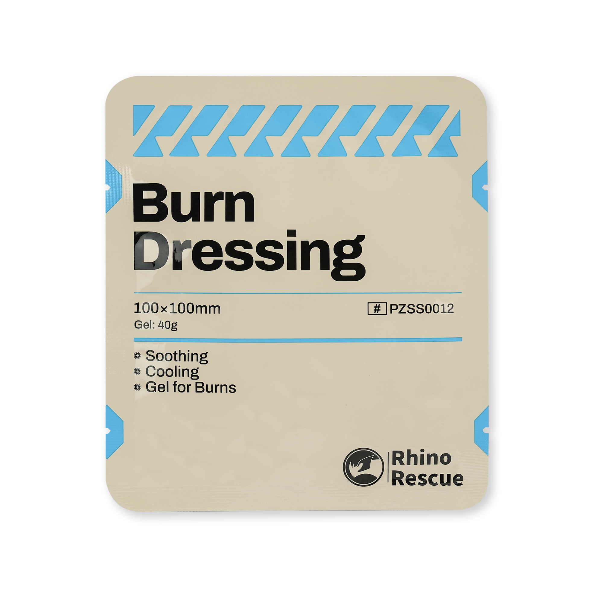Kit de cuidados com queimaduras RHINO RESCUE: curativos para queimaduras, pacotes de gel para queimaduras, creme refrescante, kit de primeiros socorros para queimaduras